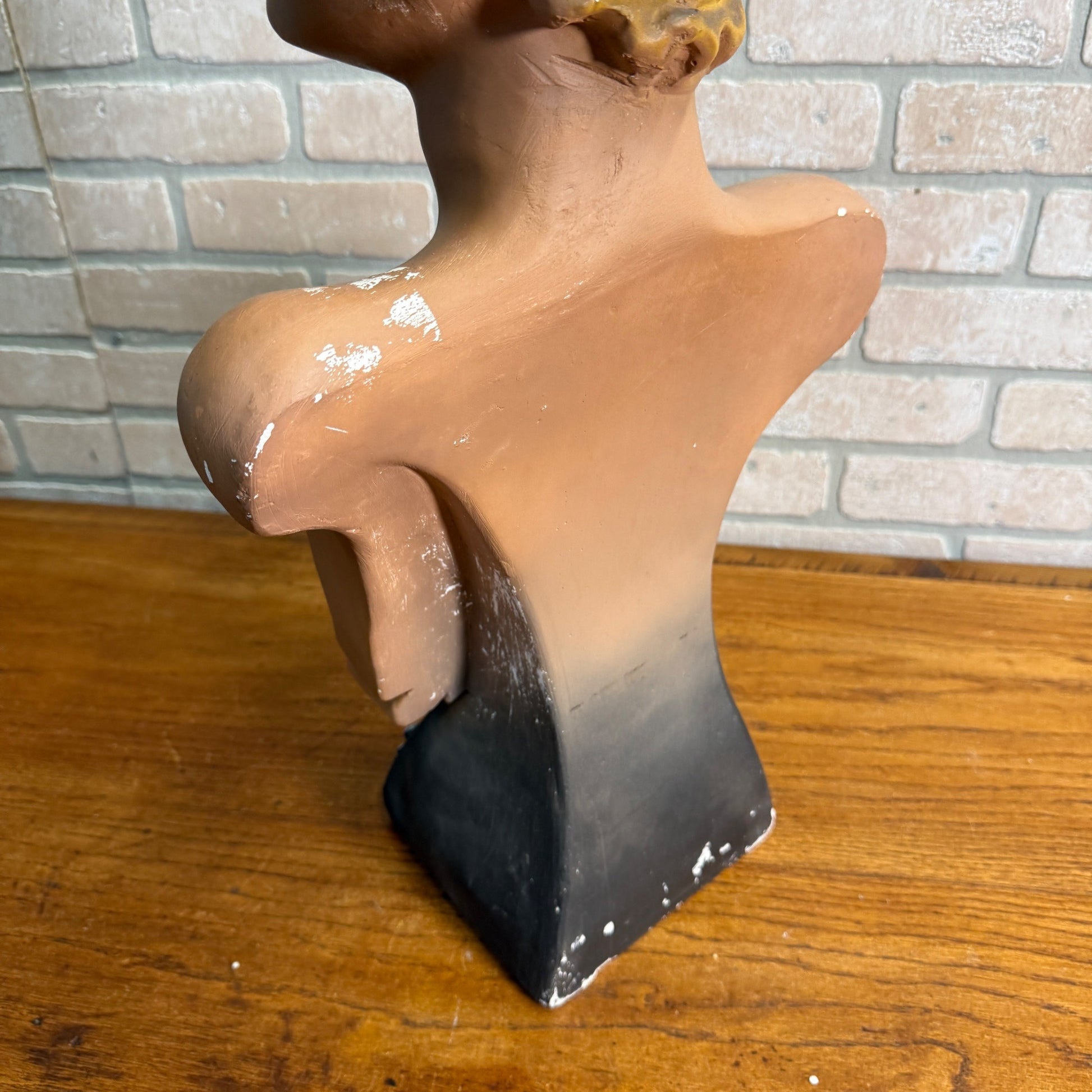 French Vintage Mannequin Bust Advertising Store Display Art Deco 1930s Colifichet Belge