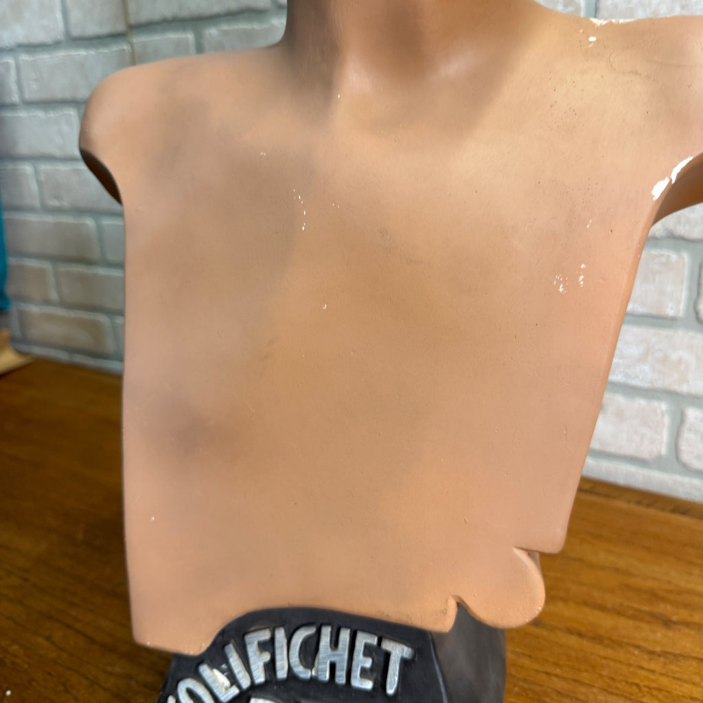 French Vintage Mannequin Bust Advertising Store Display Art Deco 1930s Colifichet Belge