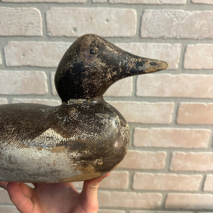 RARE Mason Goldeneye Hen Tack Eye Duck Decoy Wooden Original Paint