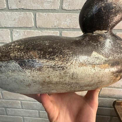 RARE Mason Goldeneye Hen Tack Eye Duck Decoy Wooden Original Paint