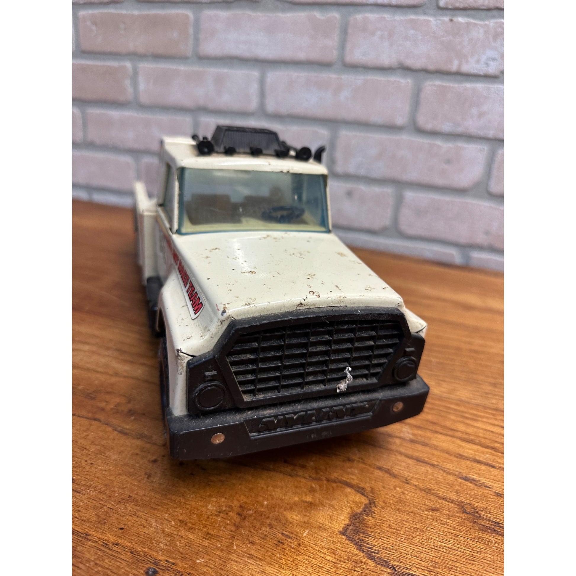Vintage Nylint Race Team Short Track Stocker Semi Truck Car Hauler Steel 1980s