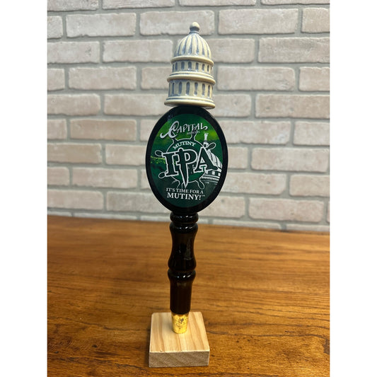 Vintage Capital Brewery Wisconsin Beer 12.5" Tap Handle Mutiny IPA