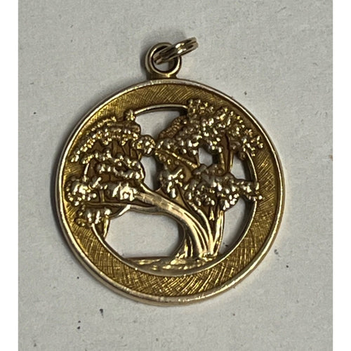 RARE IBM Computer Golden Circle 14K Yellow Gold Employee Award Pendant 7.00g