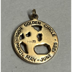 RARE IBM Computer Golden Circle 14K Yellow Gold Employee Award Pendant 7.00g