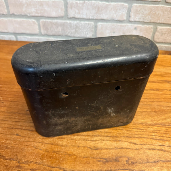 Vintage Western Electric Steel Metal Telephone/Battery Box W/ Batteries