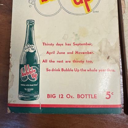 Vintage 1940s Drink Bubble Up Soda Advertising Notepads Lot (2) Milwaukee Wis