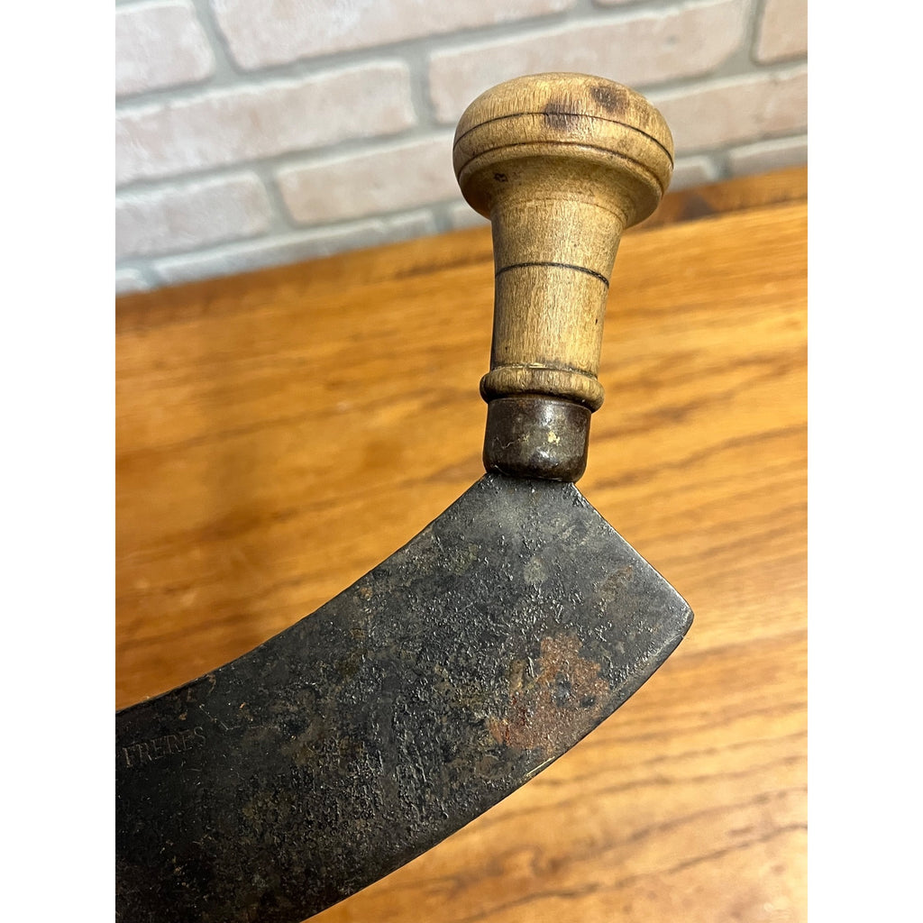 Antique Signed PEUGEOT FRERES French Butcher Chef Herb Chopper Farmhouse