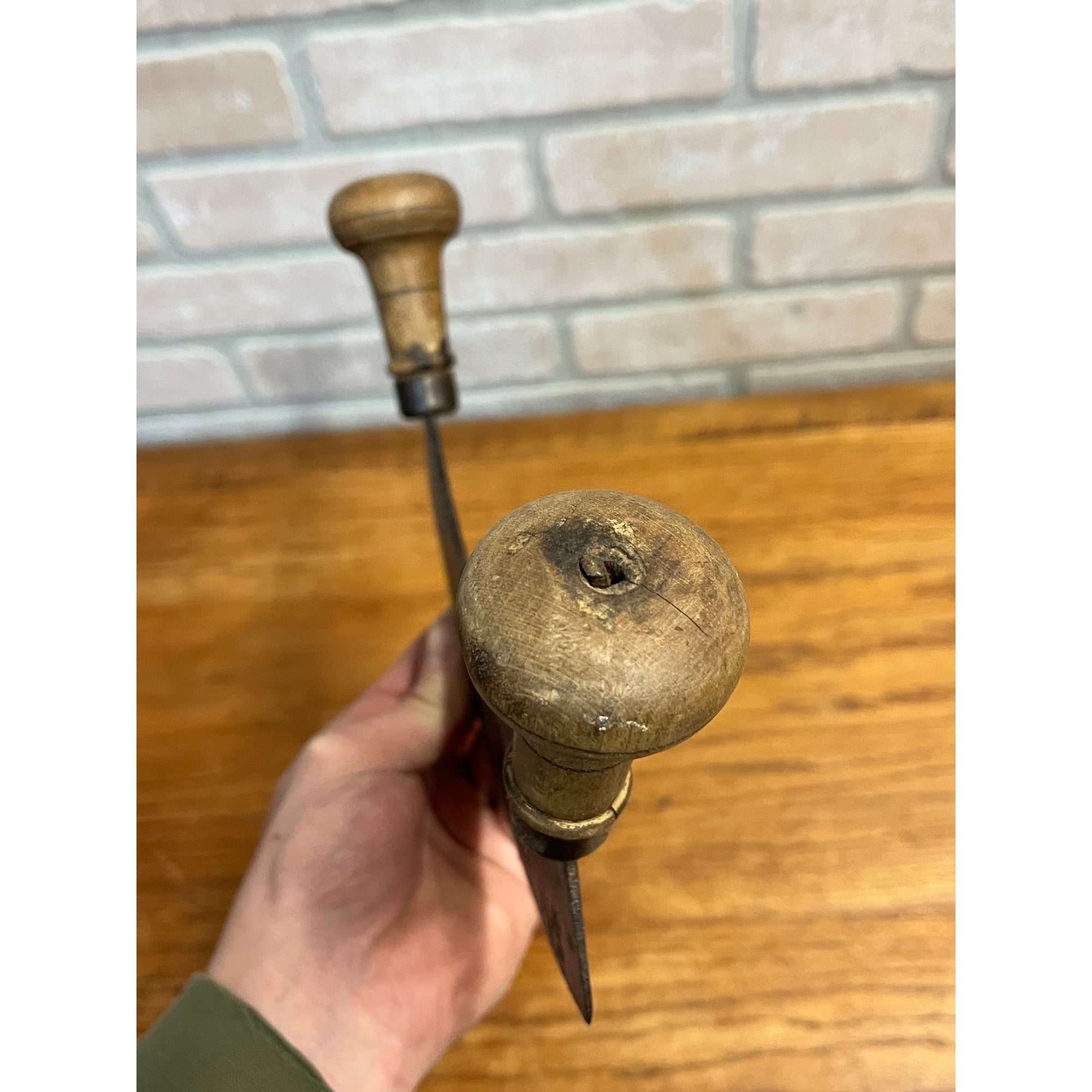 Antique Signed PEUGEOT FRERES French Butcher Chef Herb Chopper Farmhouse