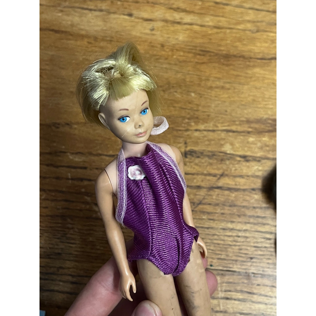 Vintage Lot (5) 1960s-70s Barbie Fashion Dolls Ken Skipper Mattel Brunette