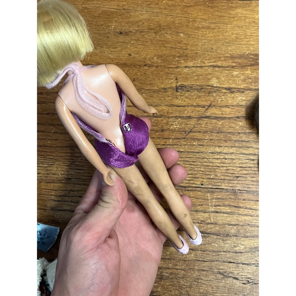 Vintage Lot (5) 1960s-70s Barbie Fashion Dolls Ken Skipper Mattel Brunette