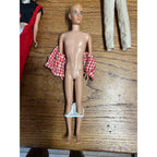 Vintage Lot (5) 1960s-70s Barbie Fashion Dolls Ken Skipper Mattel Brunette