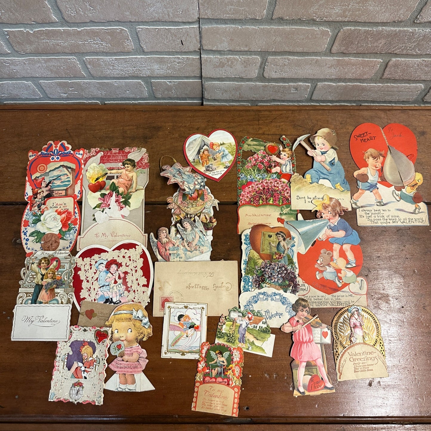 Vintage Early 1900s Valentines Day Cards Scrap Mechanical ++