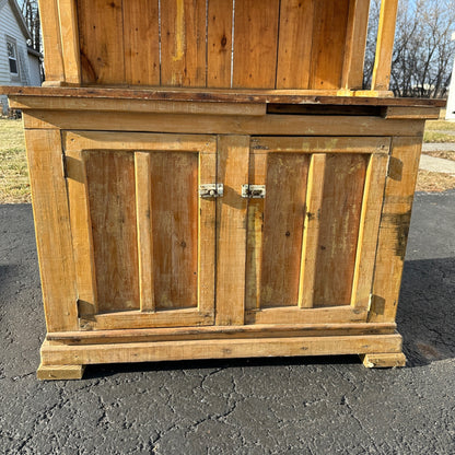 Antique Primitive Bakers Bread-Making Cabinet Cupboard