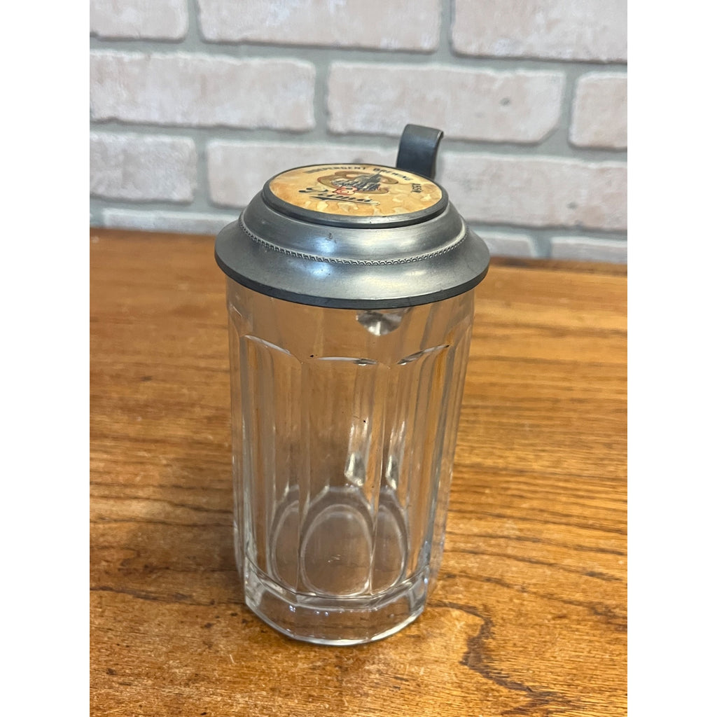 Vintage Independent Brewing Association "Prima" Glass Beer Stein Mug Chicago