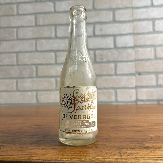 Vintage Saxton Sparkling Beverages 7oz Soda Pop Bottle Pennsylvania ACL