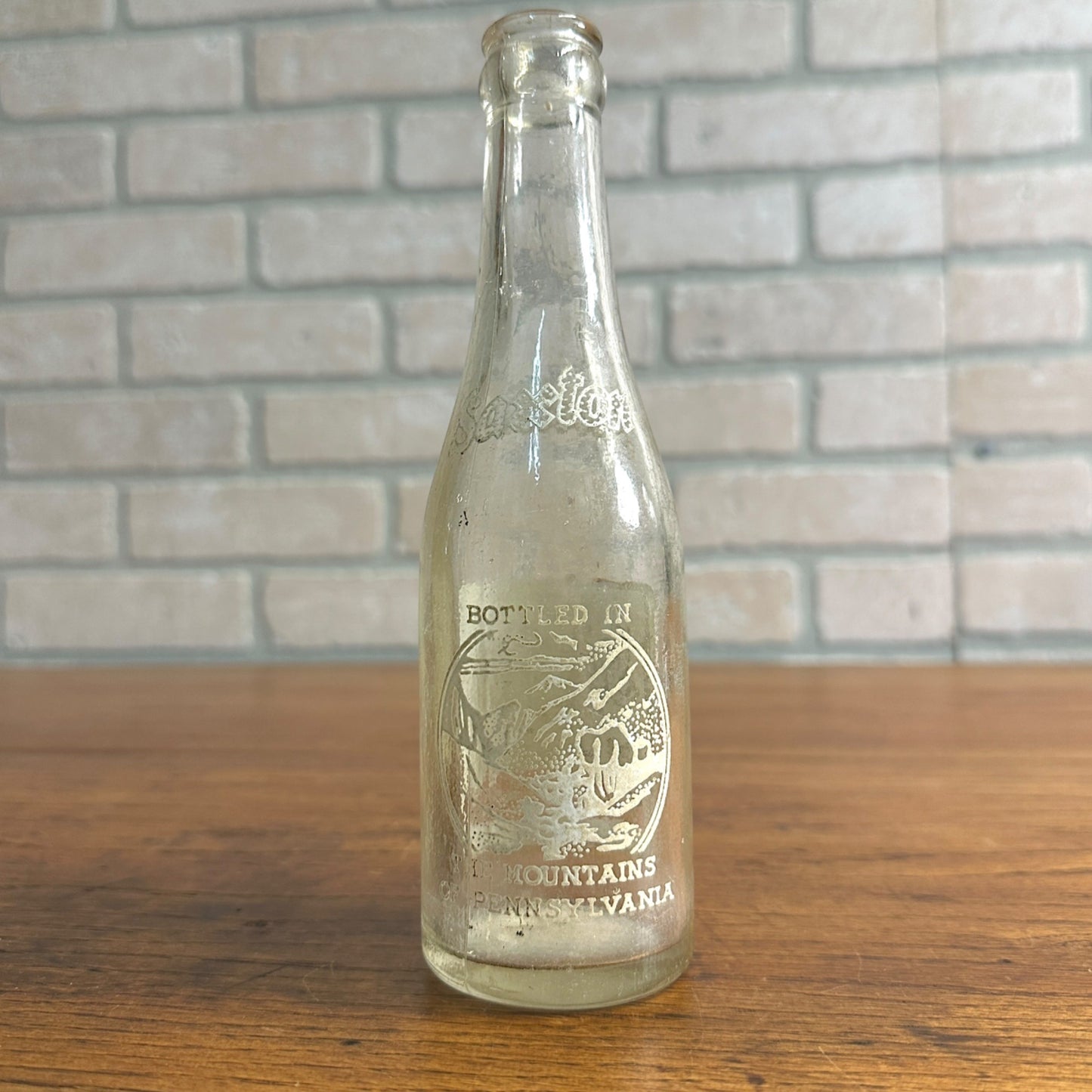 Vintage Saxton Sparkling Beverages 7oz Soda Pop Bottle Pennsylvania ACL