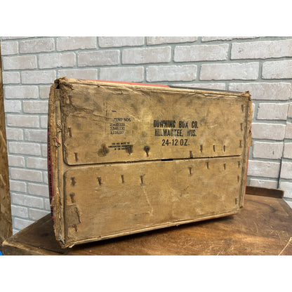 Vintage Adler Brau - Geo Walter Brewing Co. - Appleton Wis Cardboard Box Bottle Crate Carrier