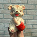 Vintage Edward Mobley Squeak Toy Bear W Honey Pot Rubber 5.5" Squeaky Works
