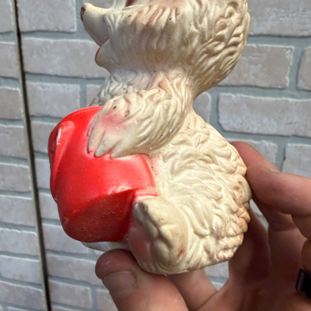 Vintage Edward Mobley Squeak Toy Bear W Honey Pot Rubber 5.5" Squeaky Works