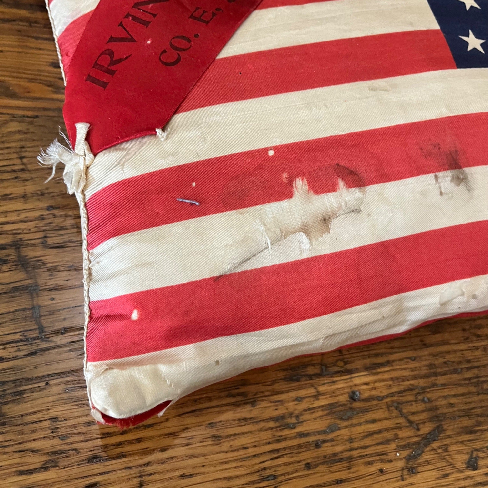 Original Spanish American War 46-Star American Flag / Cuban Flag Pillow