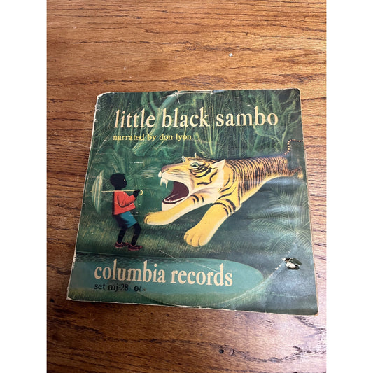 Vintage Little Black Sambo with Don Lyon | 78 Record Set by Columbia/MJ-28