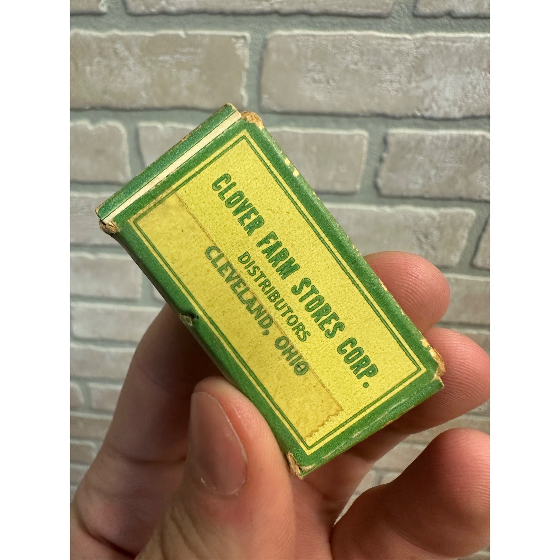 RARE Vintage 1930s Clover Farm Safety Razor Blades NOS Cleveland OH Box