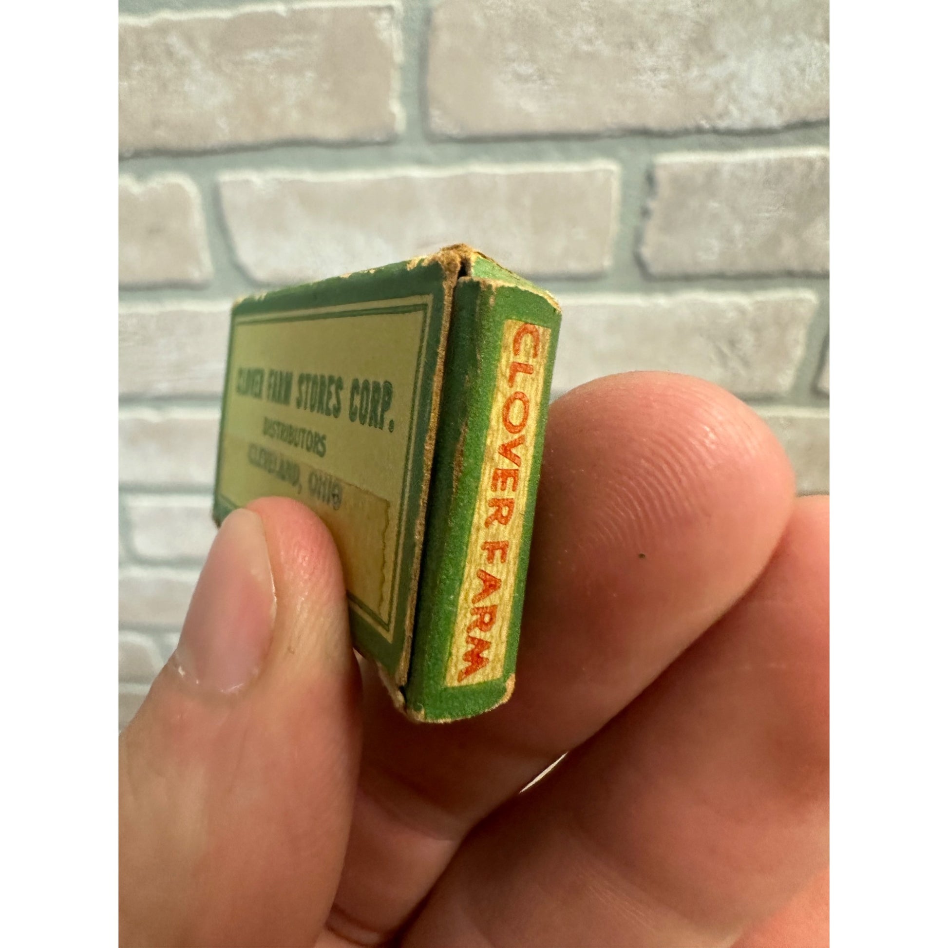 RARE Vintage 1930s Clover Farm Safety Razor Blades NOS Cleveland OH Box