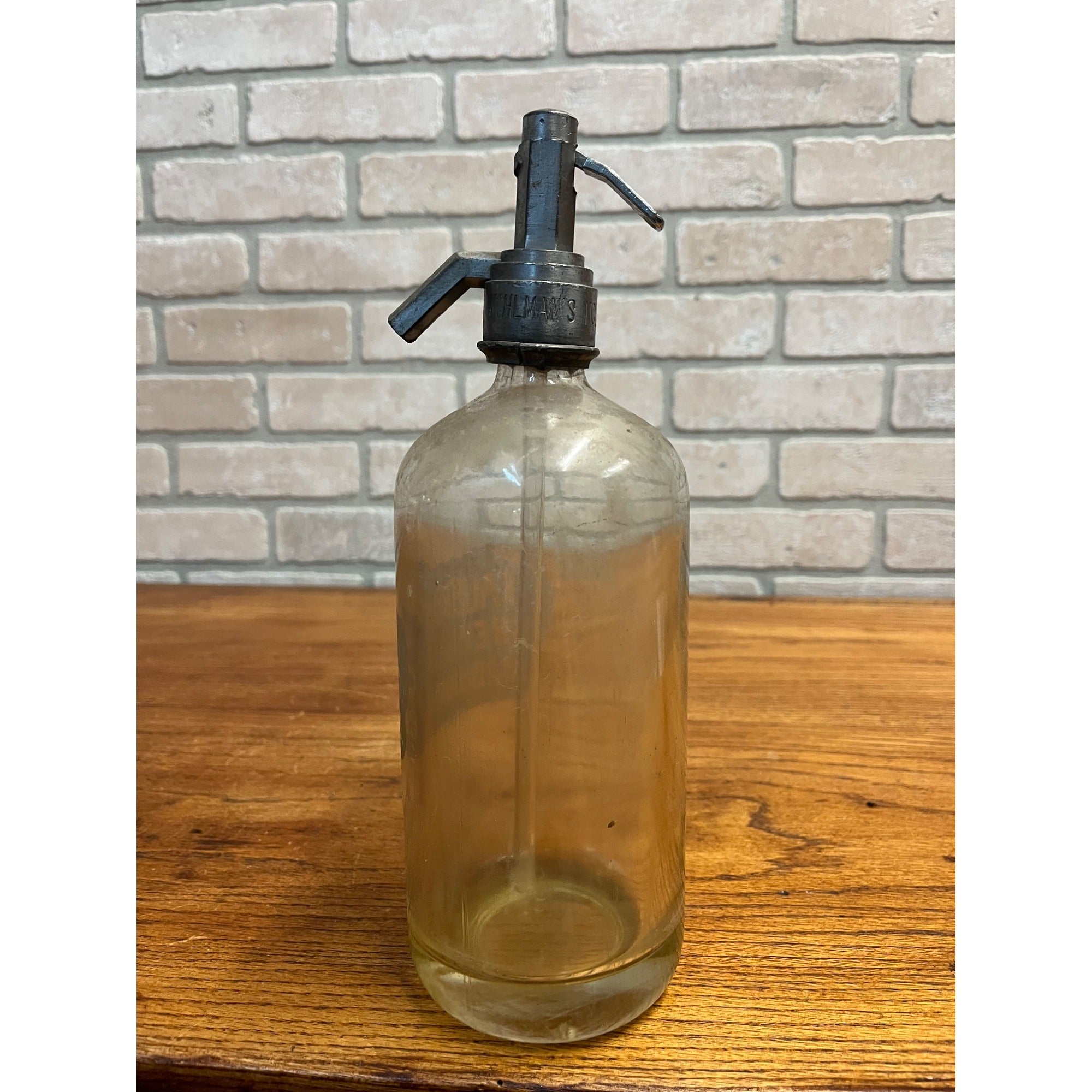 Vintage Fauerbach Brewing Co. Soda Seltzer Bottle Etched Madison Wis