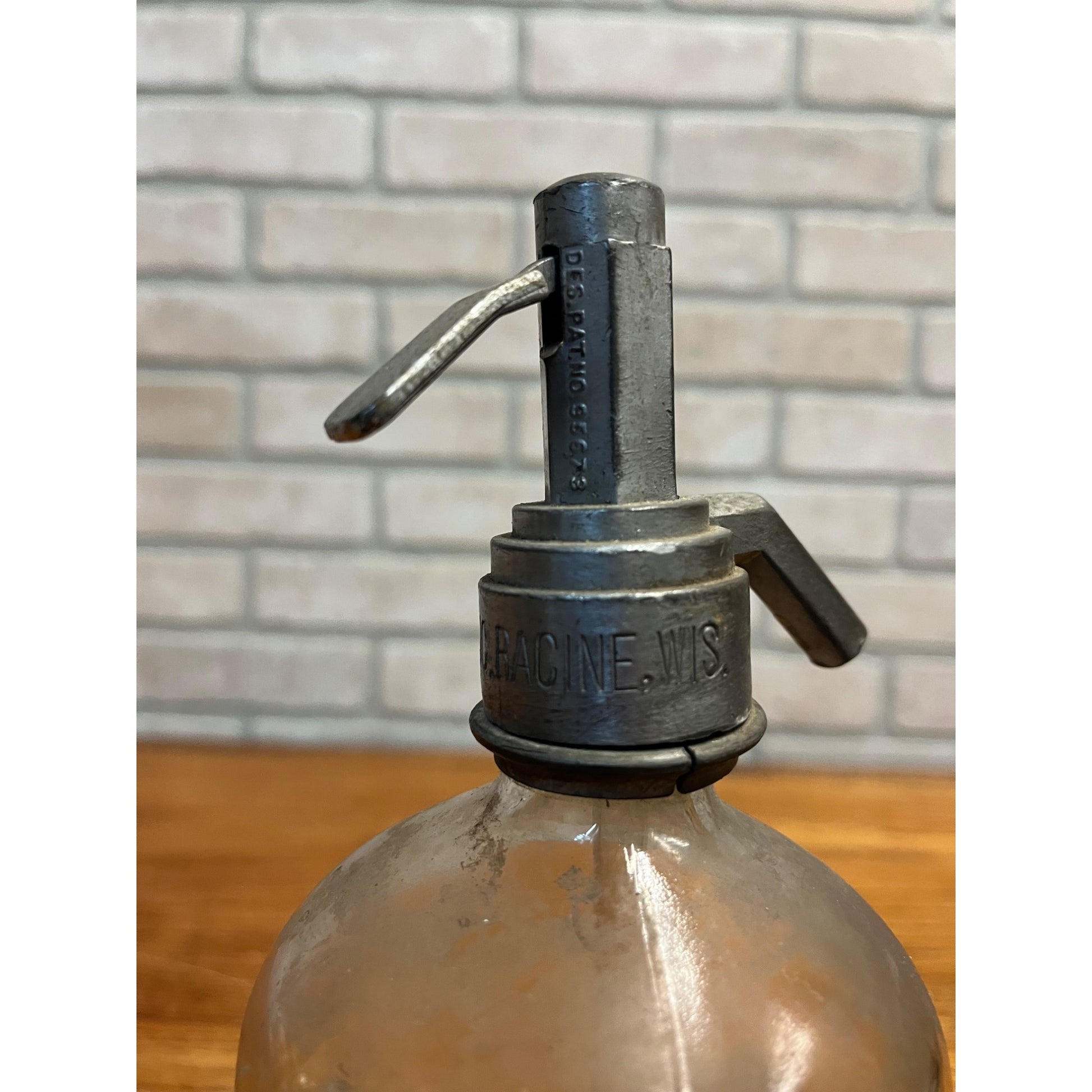 Vintage Fauerbach Brewing Co. Soda Seltzer Bottle Etched Madison Wis