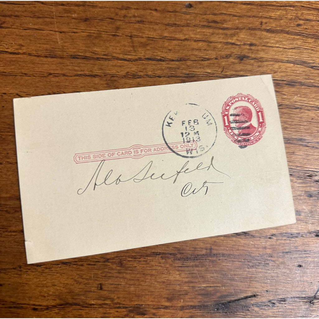 1913 Chicago & Northwestern Railway Co. Delivery of Property at Depot Postcard Receipt