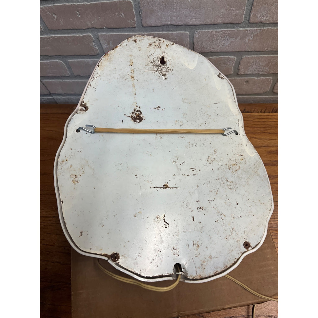 Vintage NOMA Light Up Santa Claus Face Head Christmas Plastic w/ BOX - AS-IS