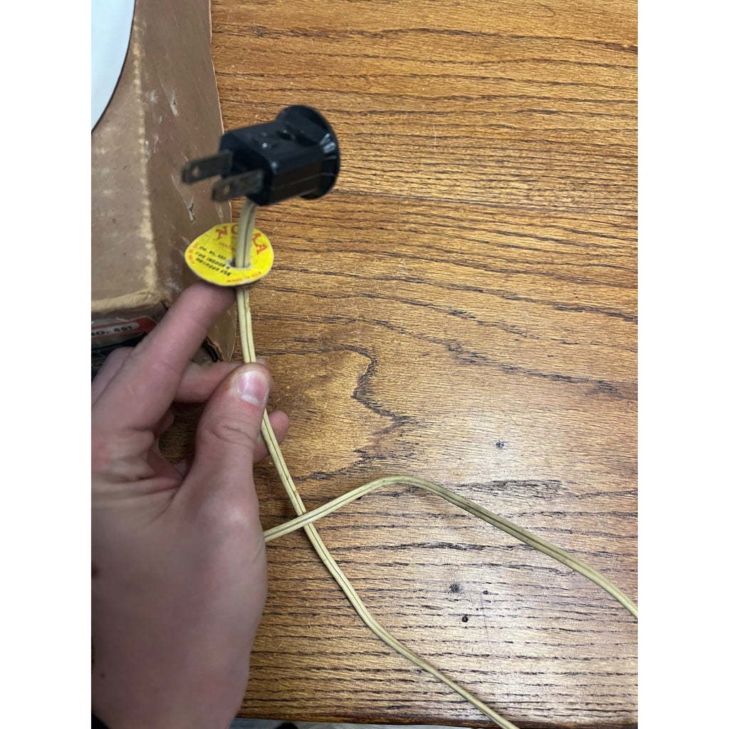 Vintage NOMA Light Up Santa Claus Face Head Christmas Plastic w/ BOX - AS-IS