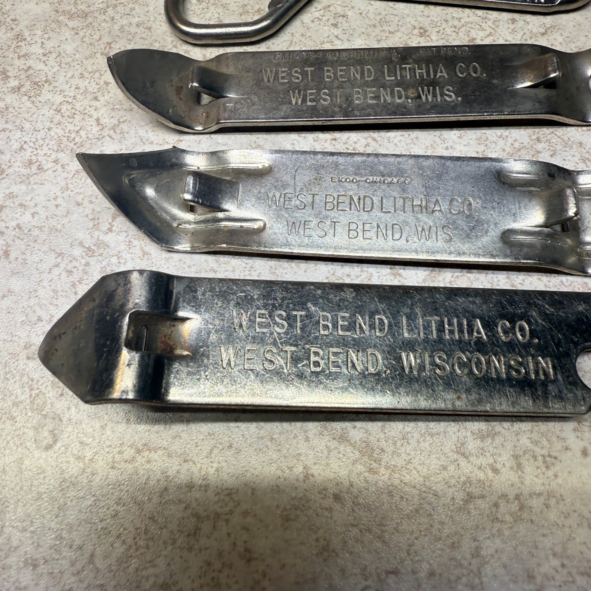 West Bend Lithia Co Church Key Can beer Bottle Openers Lot Wis Beer