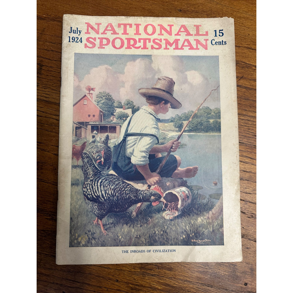 Vintage National Sportsman Magazine (July 1924) Hunting Fishing Outdoors Ads