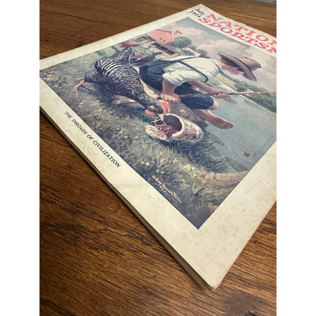 Vintage National Sportsman Magazine (July 1924) Hunting Fishing Outdoors Ads