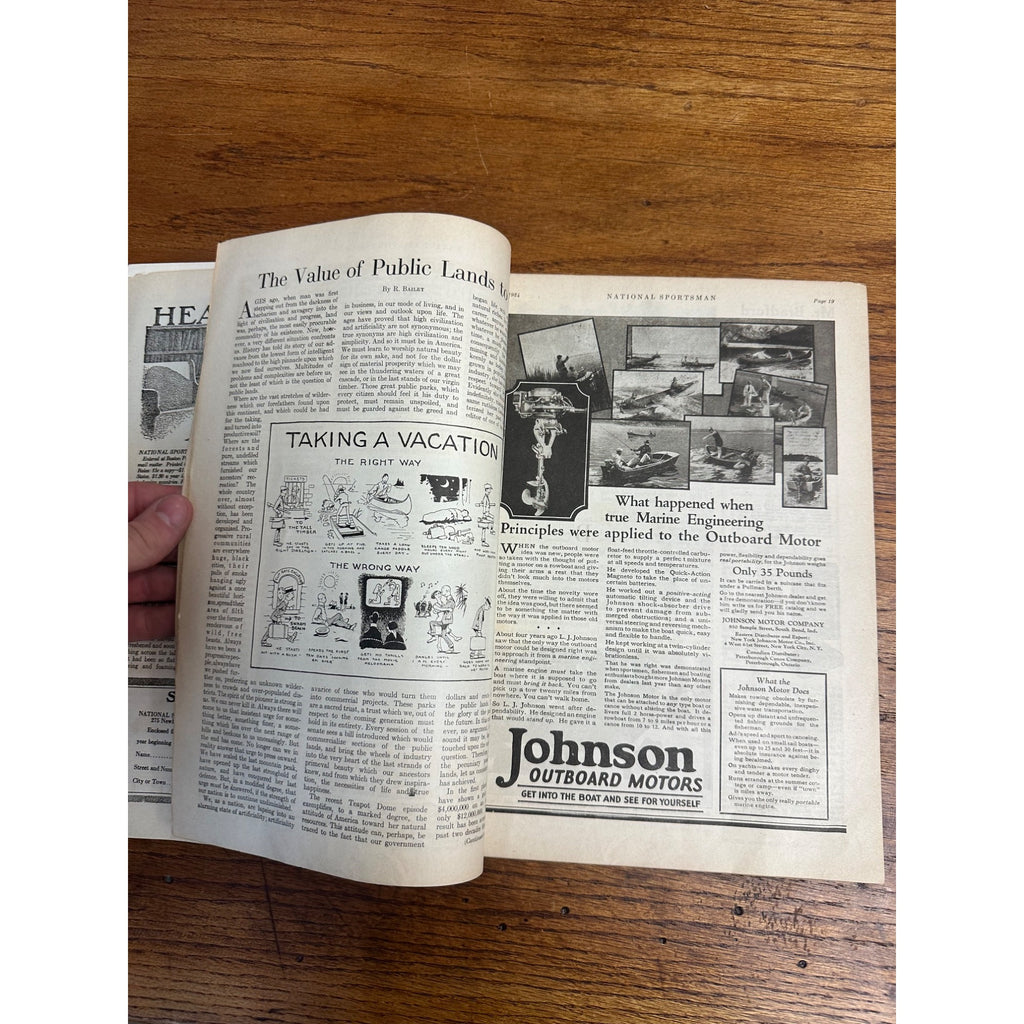 Vintage National Sportsman Magazine (July 1924) Hunting Fishing Outdoors Ads