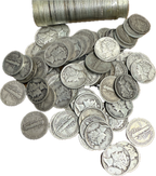 Silver Mercury Dimes 1916-1945 90% Silver Random Selection Coin