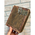 RARE Vintage 1910s Lunette Wooden Cigar Box Lacrosse Wis Guenther Art Nouveau Lady
