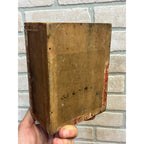 RARE Vintage 1910s Lunette Wooden Cigar Box Lacrosse Wis Guenther Art Nouveau Lady