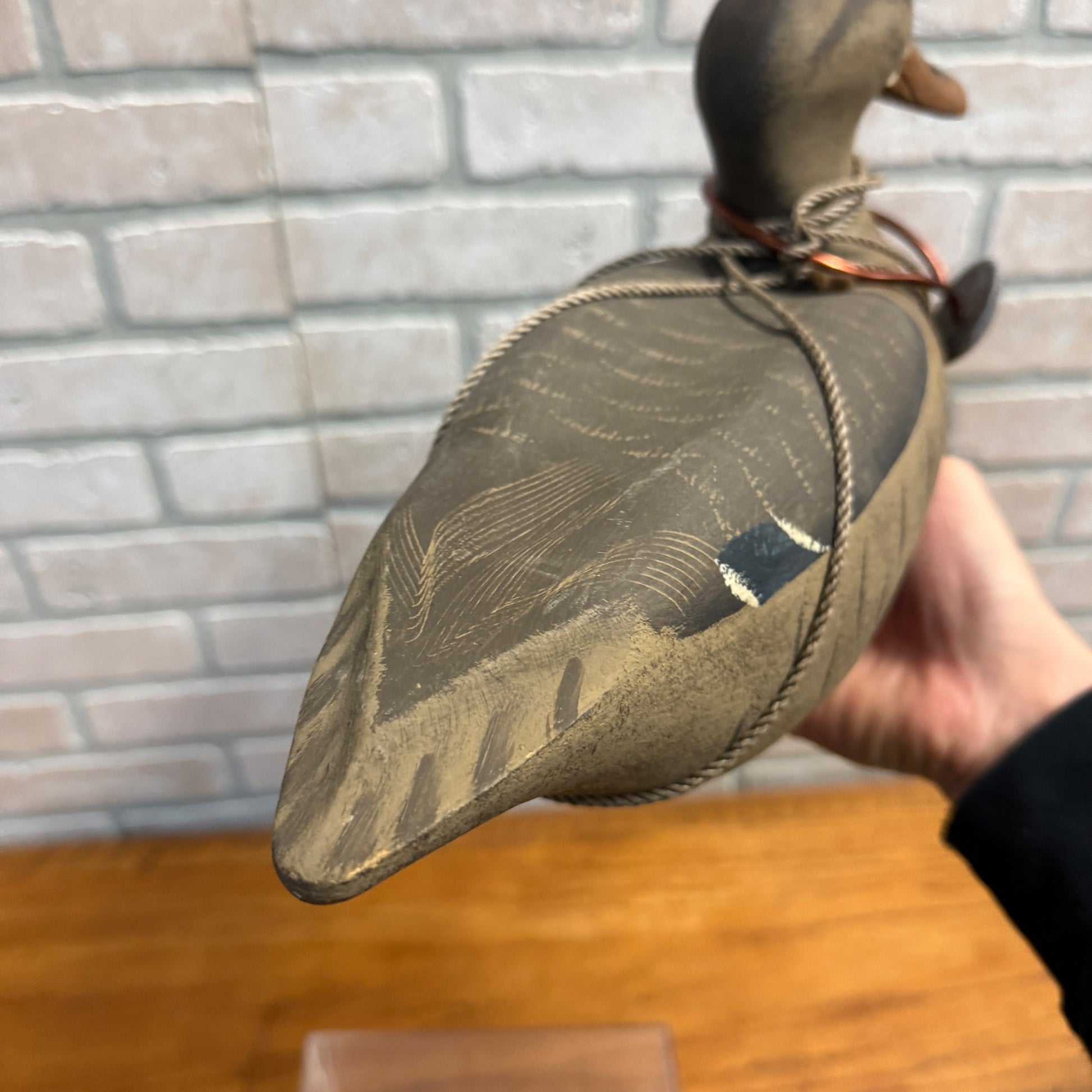 Ron Koch Vintage Mallard Pair Duck Decoy Vintage Wooden Decoy Omro Wisconsin HWD