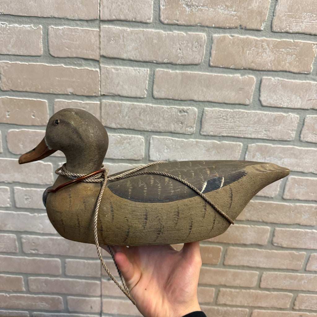 Ron Koch Vintage Mallard Pair Duck Decoy Vintage Wooden Decoy Omro Wisconsin HWD