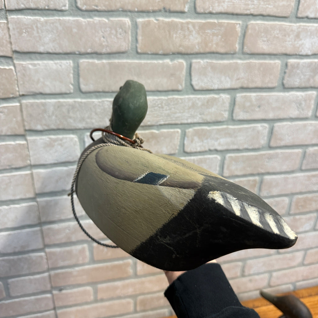 Ron Koch Vintage Mallard Pair Duck Decoy Vintage Wooden Decoy Omro Wisconsin HWD
