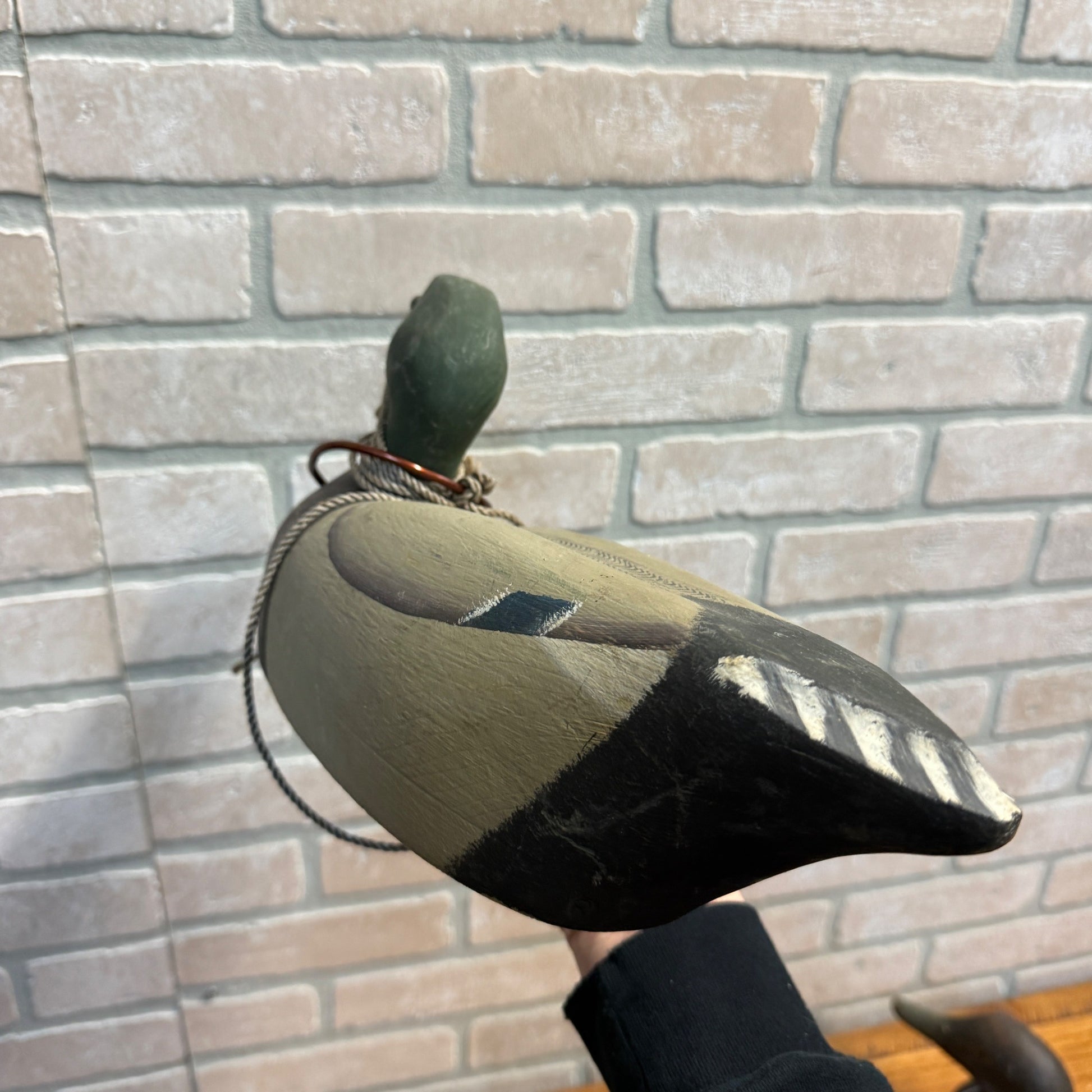 Ron Koch Vintage Mallard Pair Duck Decoy Vintage Wooden Decoy Omro Wisconsin HWD