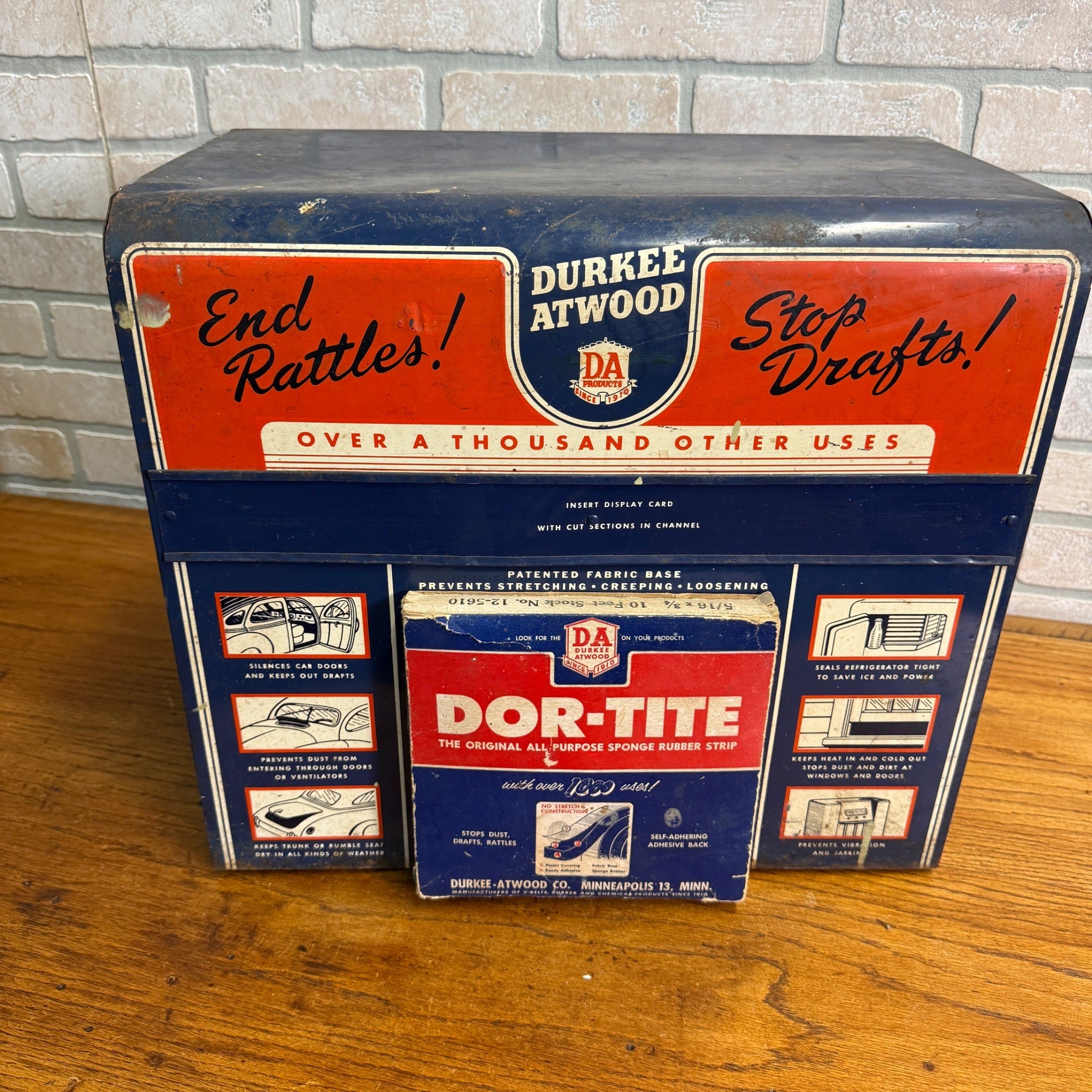 Vintage Durkee Atwood Dor-Tite Automobile Car Garage Store Display Advertising