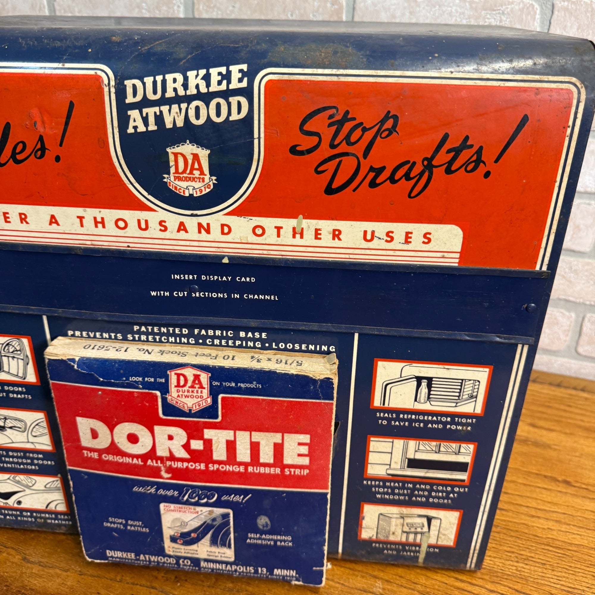 Vintage Durkee Atwood Dor-Tite Automobile Car Garage Store Display Advertising