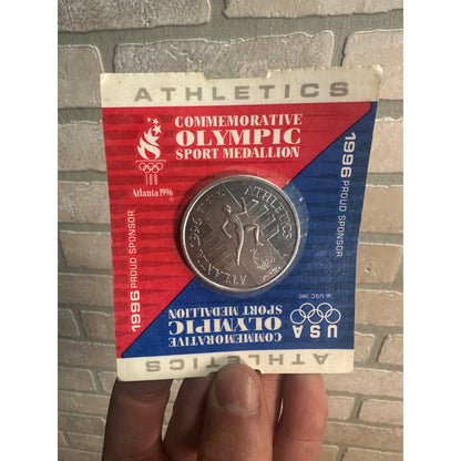 1996 Atlanta Olympics Gymnastics Commemorative Sport Medallion in Package USA