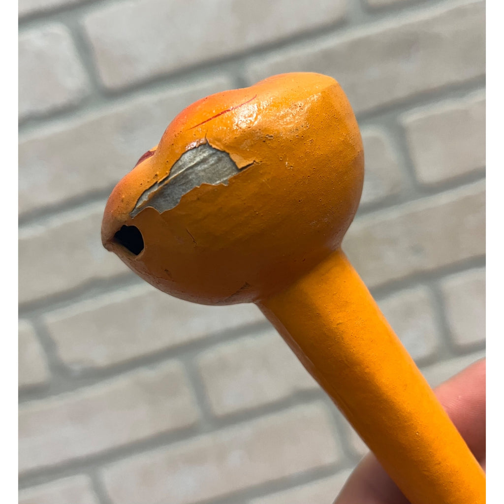 Vintage Halloween German Moon Face Noisemaker Horn Anthropomorphic 1990s