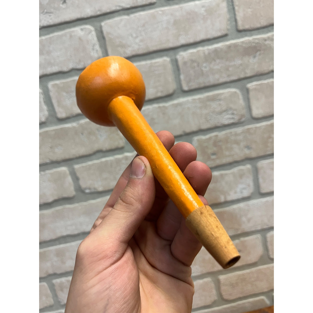 Vintage Halloween German Moon Face Noisemaker Horn Anthropomorphic 1990s