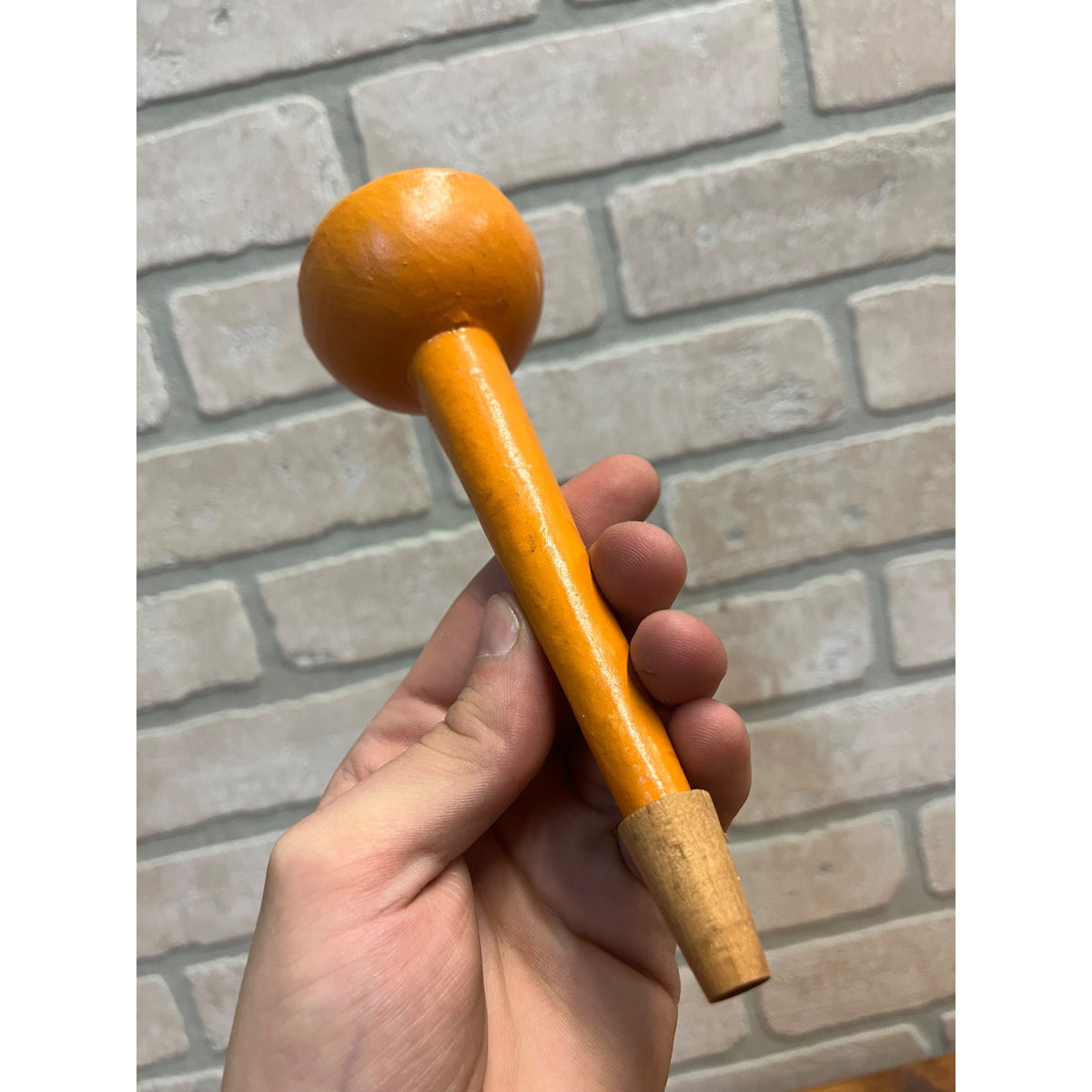 Vintage Halloween German Moon Face Noisemaker Horn Anthropomorphic 1990s
