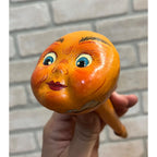 Vintage Halloween German Moon Face Noisemaker Horn Anthropomorphic 1990s